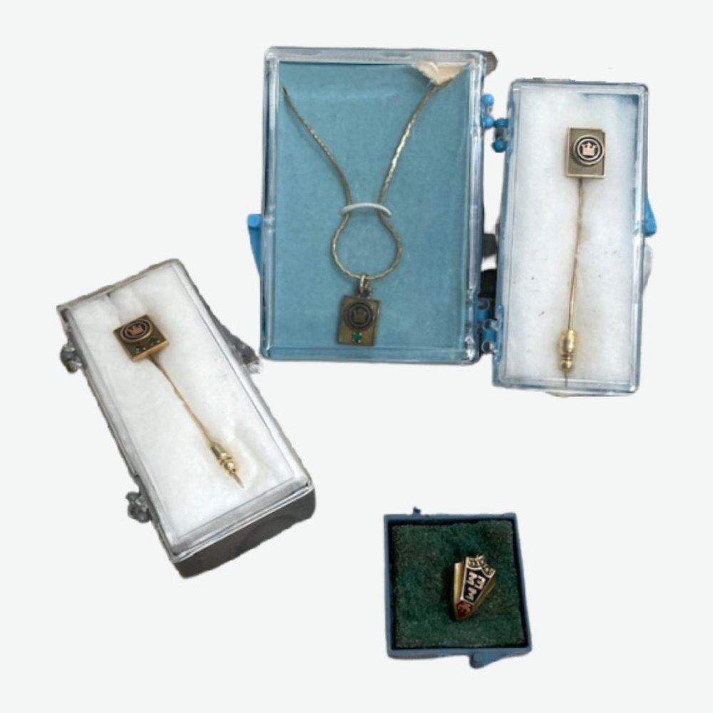Vintage Assorted Service Award Jewelry